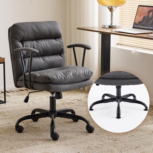 VINGLI Padded Grey Desk Chair