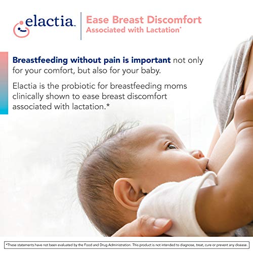 Elactia Breastfeeding Probiotic | Lactation Supplements | Newborn Essentials And Probiotics For Both Mom & Baby | Daily Supplement For Healthy Lactation | 30 Count | Breastfeed Happy #TOP3