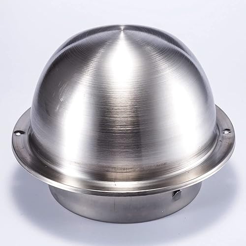 Miniatura 4 de METANIC - Cubierta redonda de ventilación de 4 pulgadas, cubierta de ventilación redonda de acero inoxidable 201, ventilación de aire y salida de