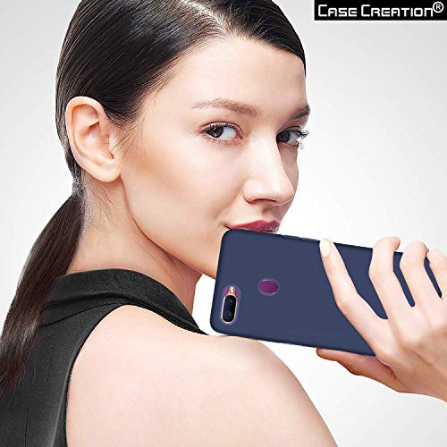 Image of Case Creation Luxurious OG Series for Oppo F9 Case Cover,Anti-Dirty Slim Case Frosted Matte Cute Candy TPU Raised Bezel (Splash of Color) Back Cover for OppoF9 -Navy Blue