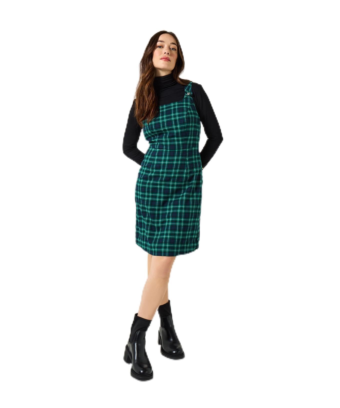 Joe Browns Women's Tartan Check Pinafore Mini Dress Dress