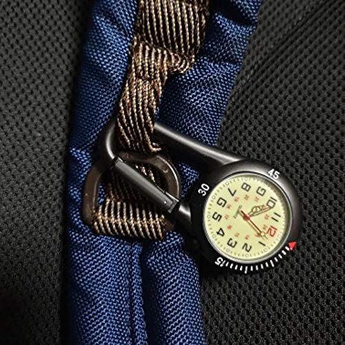 amyto clip on outdoor quartz watches carabiner watches come with extra battery