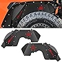 Nilight Front Inner Fender LinersWheel Cover Fit for 2018-2022 Wrangler JL JLU 4 Doors 2 Doors Unlimited Bolt-on Style Fender Flares Splash Guards,2 Years Warranty