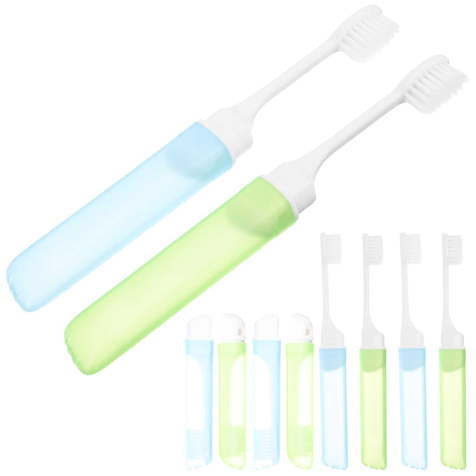 3 Sätze Reise Zahnbürste Mini Reisen Klappzahnbürste Travel Toothbrush Reinigungsbürste Faltbare Zahnbürste Für Unterwegs Zahnbürsten Mit Weichen Borsten, Klappbar 10 Stück * 3