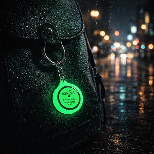 Image of Mi Glow Store Glow in Dark Keychain for Bike Men | Gift for Man | Bike Accessories | Charges in Light Glows in Dark | Key chain for Bike