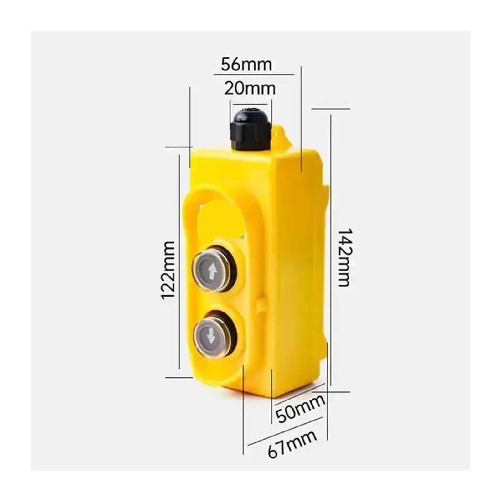 interruptor de control de la grúa Interruptor de botón de conducción COB-21W Control directo 5A 220V voltaje arriba y abajo polipasto eléctrico resistente al agua