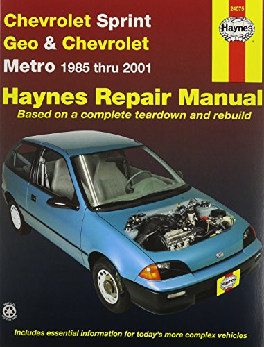 Haynes Manuals 24075 Chev Sprint Geo Metro 85-01