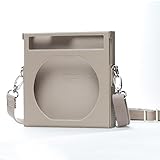 Shanling EC Zero T Lederhülle, Schutzhülle mit magnetischer Befestigung & visuellem Sonnendach, tragbare PU-Lederhülle mit Metallclip für Shanling EC Zero/EC Zero T CD-Player (Grau)