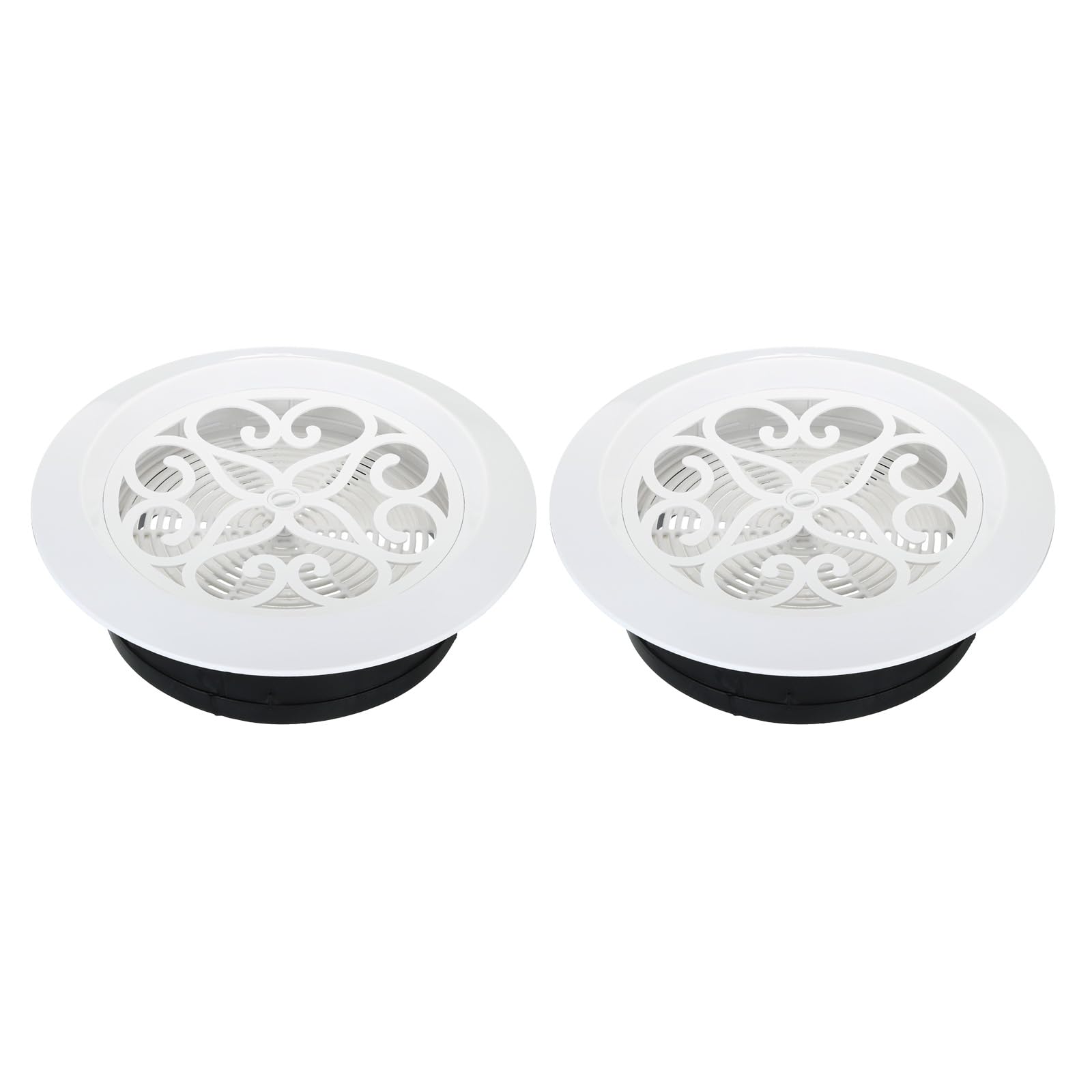 Photo 1 of PATIKIL 2 Pack Round Air Vent - 8 Inch Adjustable Ceiling Diffuser Grill Cover