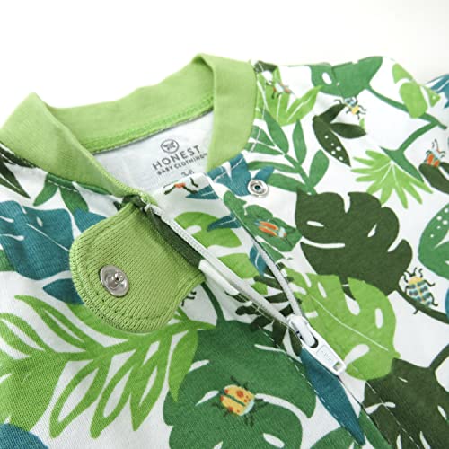 Image of HonestBaby Baby 2-Pack Organic Cotton Footed Pajama Sleep & Play