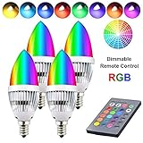 Vielseitig einsetzbar: Die RGB-Glühbirne kann auf Naturweiß und Warmweiß eingestellt werden, um sicherzustellen, dass sie als normale Glühbirne verwendet werden kann. Aber wenn es Party oder Filme anschaut, können Sie das Licht fernsteuern, um die Farbe zu ändern.