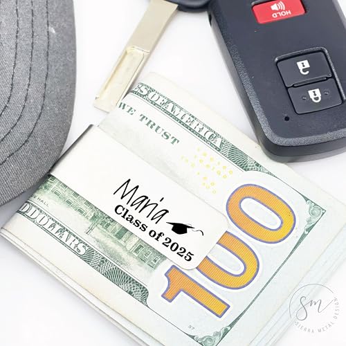 Personalized Graduation Money Clip Class Of 2025 Grad Cap Personal Money Clip for Son Graduate Class Of 2025 Graduation Gift for Nephew GRADUATION-MONEY3