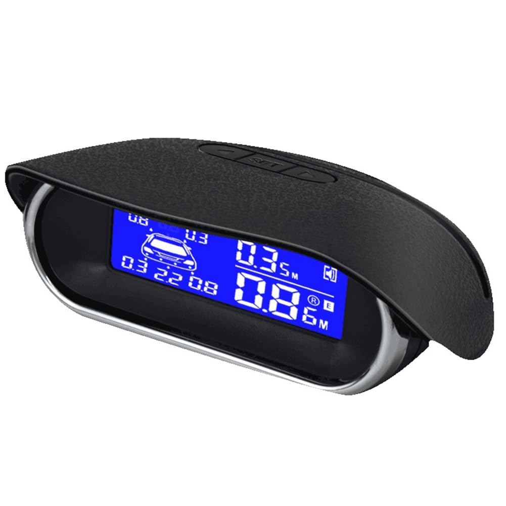 Radar de Sauvegarde Inverse 8 Système de Capteurs de Stationnement avec 8 Capteurs Inversés Buzzer Avertissement Distance Distance pour la Sécurité du Garage des Véhicules Automobiles B