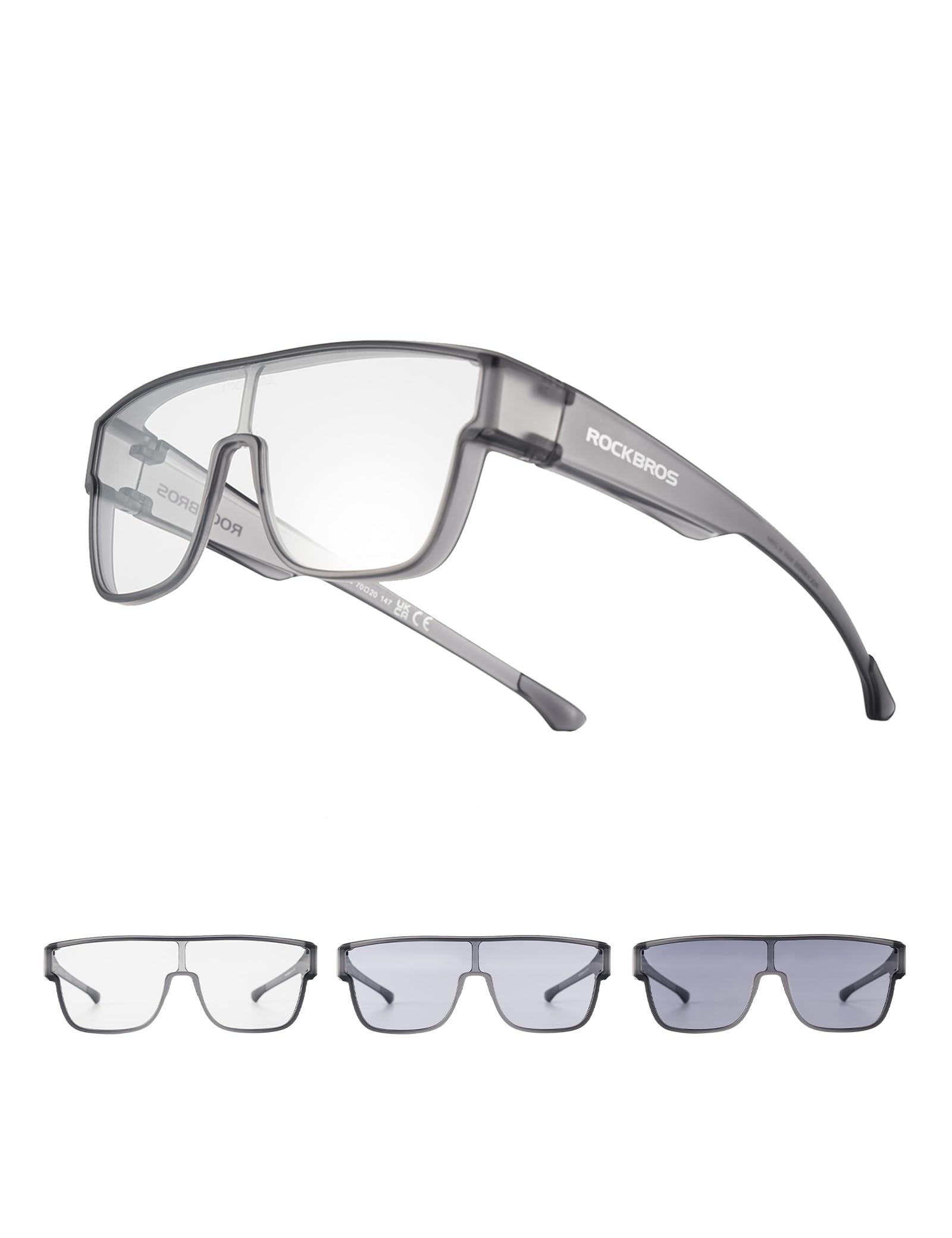 ROCKBROS Photochromic Fit Over Glasses for Women Men