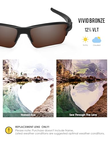 Image of BLAZERBUCK Anti Salt Replacement Lenses & Sock Kit for Oakley Flak 2.0 XL OO9188 Sunglasses