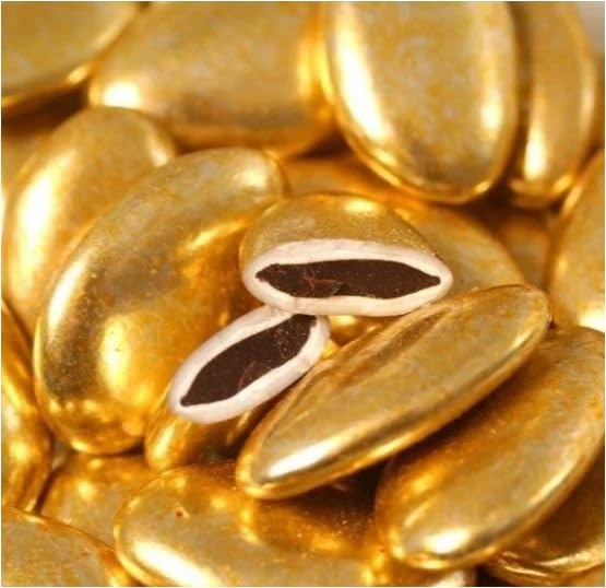 Coffret de Dragée aux Chocolat (Doré) 1KG