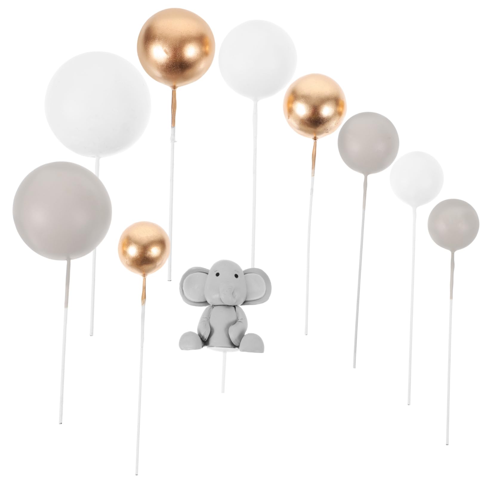 Cabilock 5sätze Cake Topper Für Babyparty Und Geburtstagsfeier Teiliges Rostfreiem Und Polymer Niedliches Design Für Unvergessliche Feiern