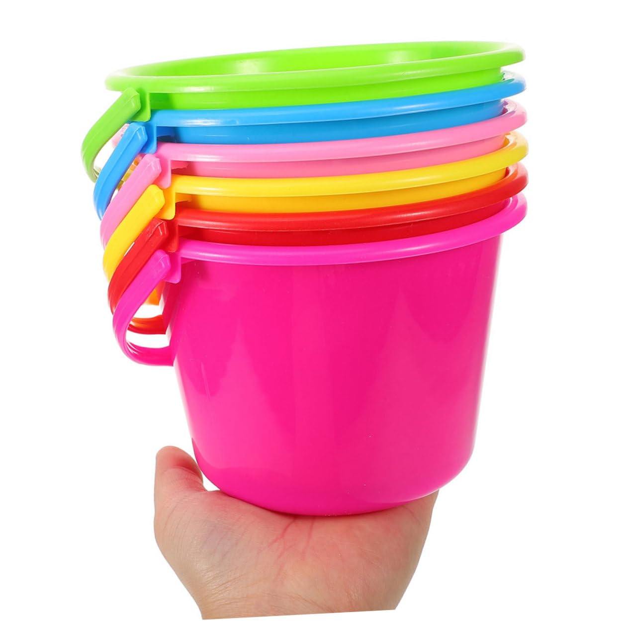 Secchiello per Sabbia Ragazzo Ragazza 12 Pezzi in Abs Giocattolo Mare | Festa Estiva, Accessori per Spiaggia, Uso Versatile in Giardino e Spiaggia