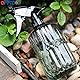 OFFIDIX Pflanzennebel, Handdruck-Sprühflasche mit feiner Nebel, 0,43 l, Glas-Sprühflasche mit verstellbarer Düse für Innen- und Außenbereich, Gartenarbeit oder Hausreinigung (hellgrün)