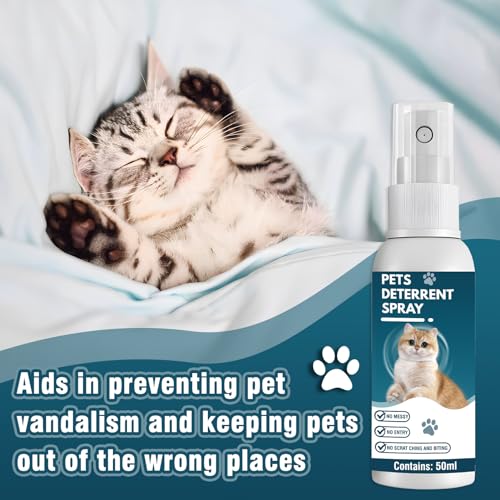 Mnqaxz Cat Deterrent Spray,Cat Repellent Spray For Furniture,Bitter Spray For Cats,Pet Behavior Training,Keeps Cats Away,Safe And Non-Toxic thumb #1