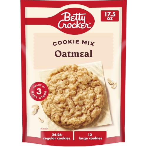 Betty Crocker Oatmeal Cookies, Cookie Baking Mix, 17.5 oz