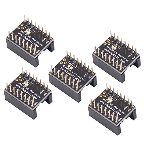 3D Printer Motherboard Accessories, FYSETC Silent Stepper Motor Driver Parts Protects Away Grain Filter Jutter Elimination for 3D Printer A4988 LV8729 DRV8825 TMC2100 TMC2208 TMC2130 Driver - 5 Pcs