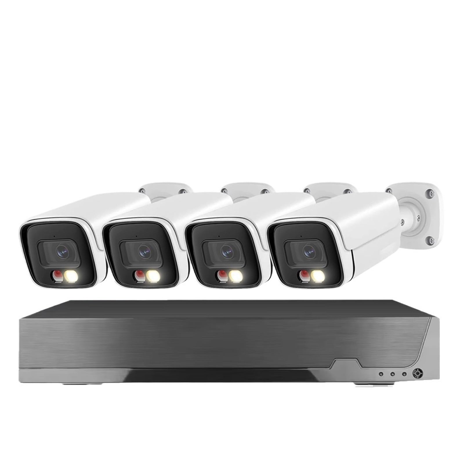 JVDDI 4K 8CH Tuya POE Security IP Camerae System 8MP Human Detection CCTV Camera System AI P2P Video Surveillance Kit(8CH NVR 4Camera)