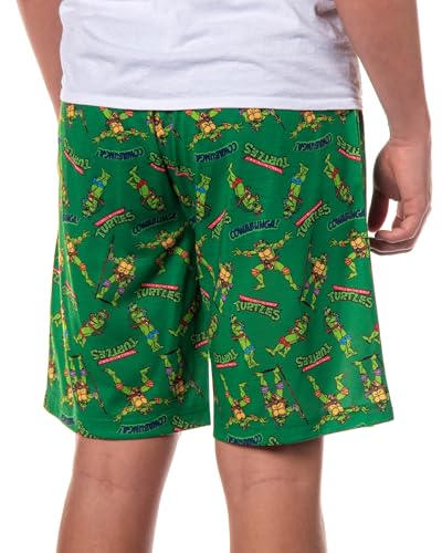 Teenage Ninja Turtles Lounge Shorts Men's Cowabunga Sleep Pajama Bottoms for Adults4