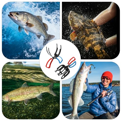 Pinza de metal de 3 garras para sujetar peces sin resbalones ni escapes 6
