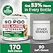 YUMA'S No Poo Chews for Dogs - 170 Count - Coprophagia No Poop Eating Deterrent for Dogs - Stop Eating Poop for Canine - Gut Health - Probiotics & Digestive Enzymes Supplement - Made in USA