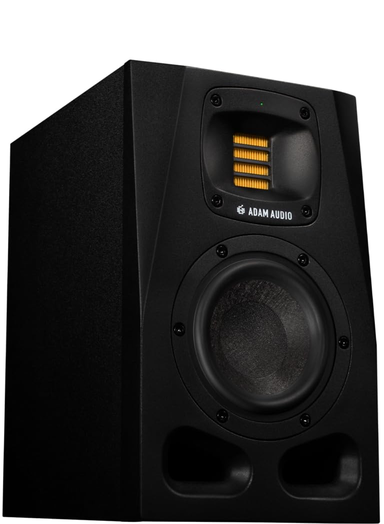 Monitor da studio attivo ADAM Audio A4V, woofer MLM da 4", tweeter AMT prodotto a mano, calibrazione Sonarworks, guida d'onda HPS orientabile - Diffusore nearfield professionale da studio