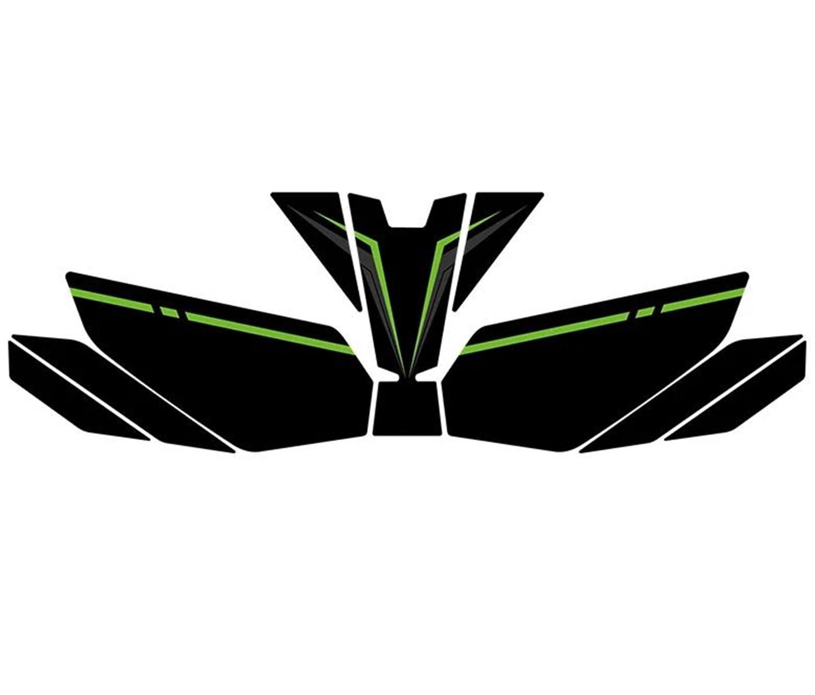 Tampon de Réservoir Ninja 400 Vert X-1 Antidérapant Haute Densité
