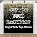 BELECO 8x8ft Fabric Custom Backdrop with Picture Logo Text Customize Your Design Personalized Background Customized Backdrop Banner for Party Decor Birthday Wedding Christmas Photoshoot Home Decor