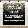 BELECO Fabric 10x10ft Custom Backdrop Personalized Backdrops Customize Backdrop with Picture Customized Background Banner for Party Decorations Gift for Birthday Wedding Graduation Valentine's Day