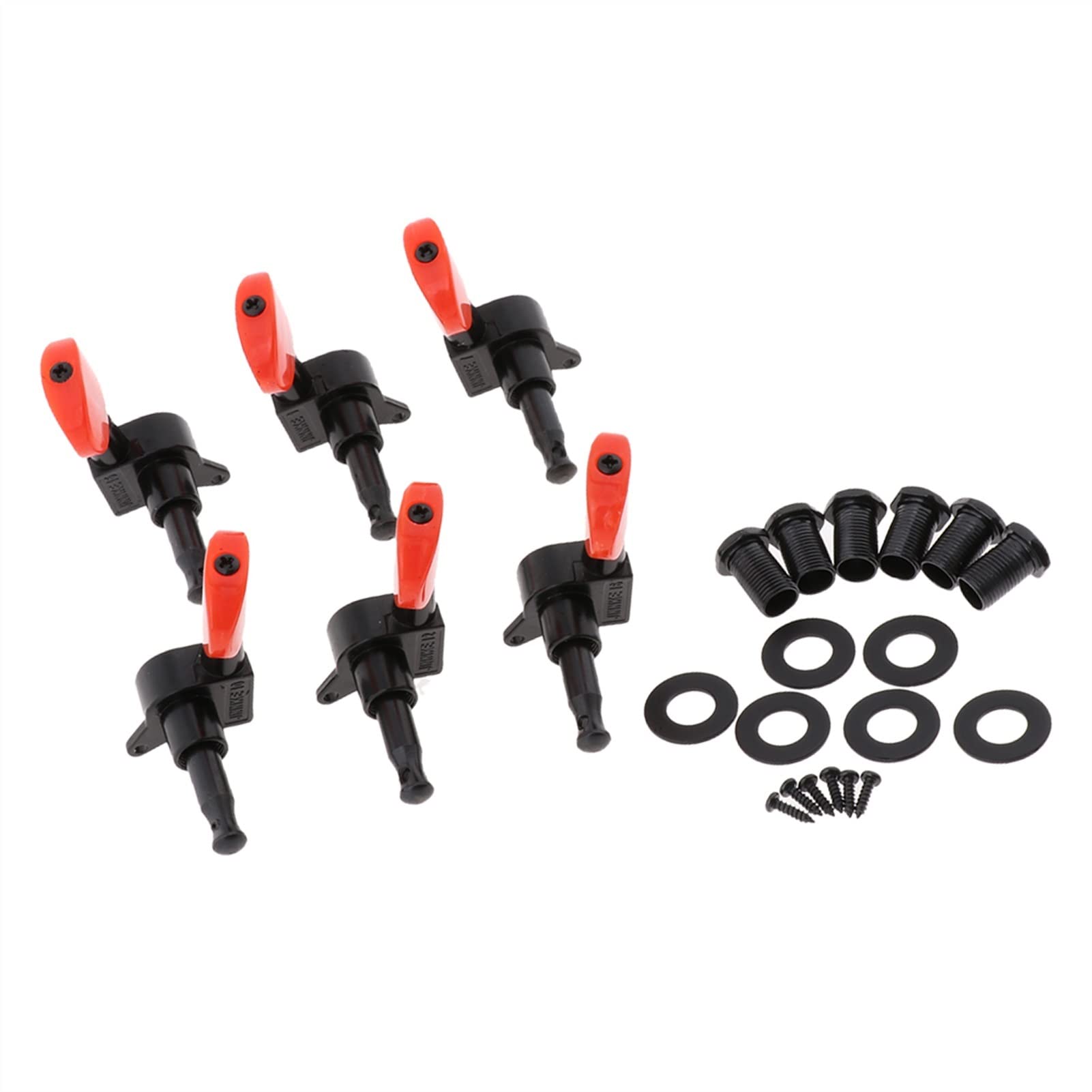 Cheville d'accord corde guitare 6pcs 3L 3R Guitare Tuning Pegs Tuners Machine Heads Remplacements Partie