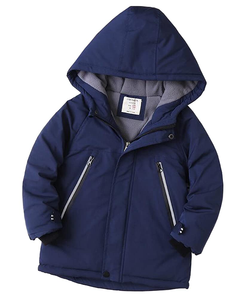 Cappotto lungo per bambino, invernale, con cappuccio