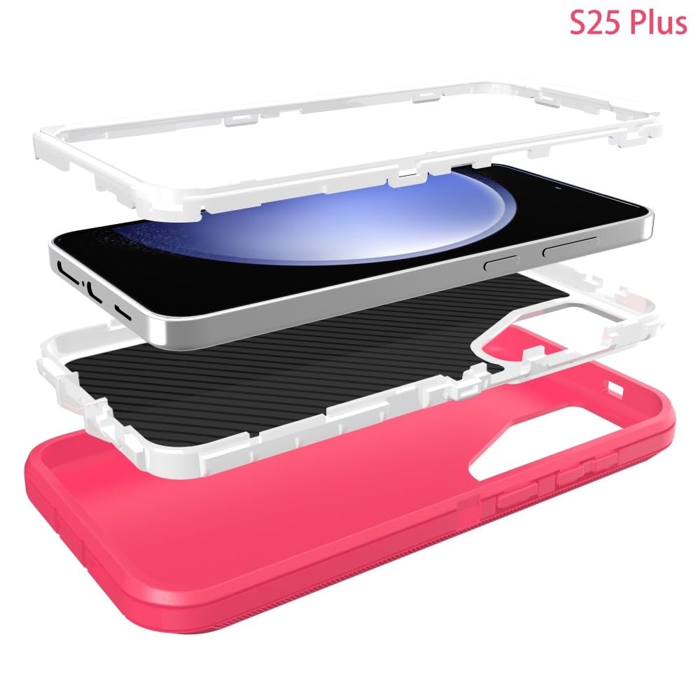 Generic - Carcasa para Samsung Galaxy S20 Ultra (color: negro) triple capa trasera rígida de silicona para soporte de clip