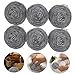 CHILDWEET Stainless Steel Scrubbers 6-Piece Dish Scrubbers for Kitchen Metal for Cleaning