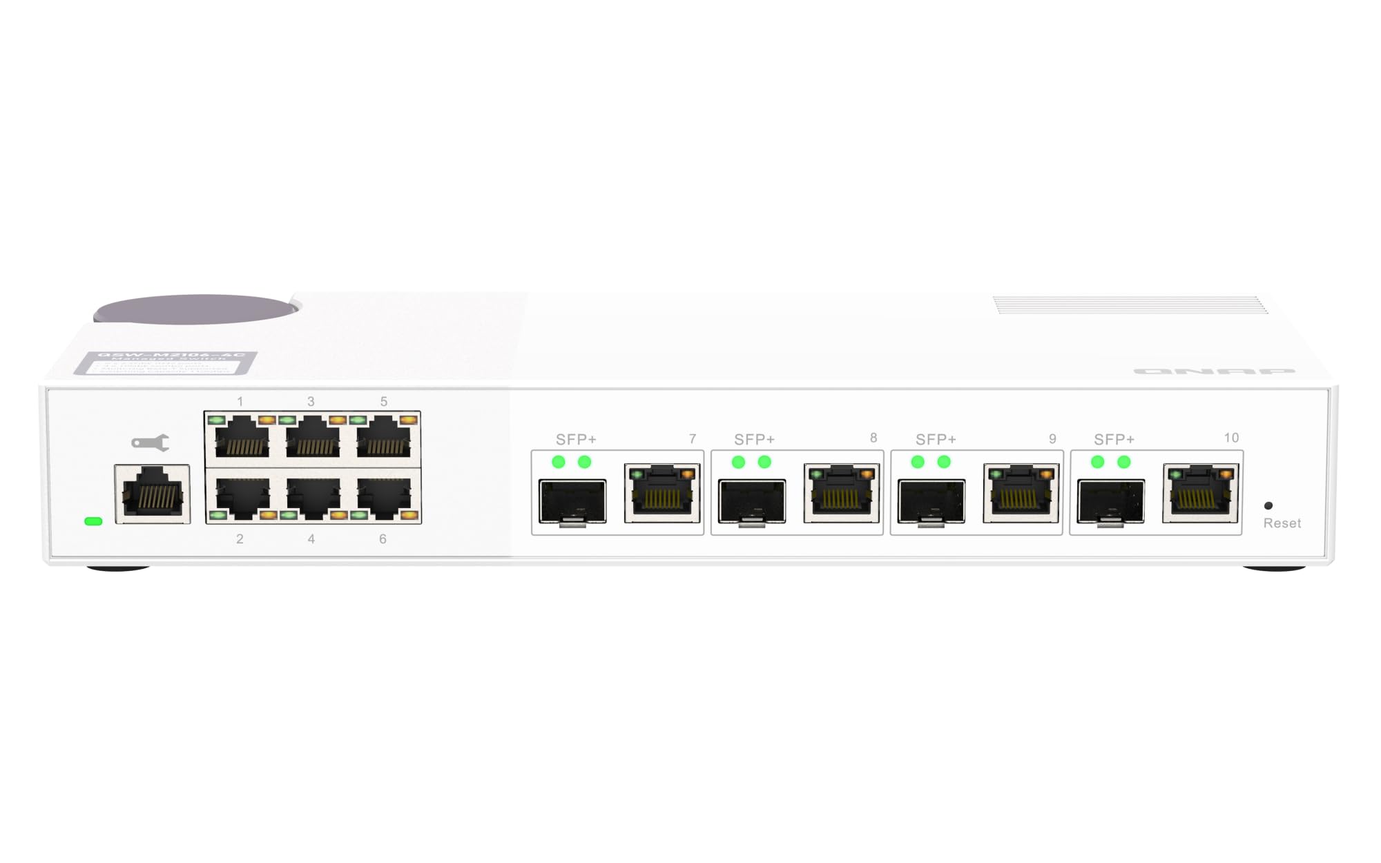 QSW-M2106-4S スイッチングハブ (10ポート/10GbE SFP+・2.5GbE QSW-M2106-4S スイッチングハブ (10ポート/10GbE SFP+・2.5GbE