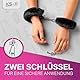 Handschellen mit Plüsch Handfesseln Sex-Spielzeug für Paare - Karneval Kostüm Polizei Kinder Handschelle aus Metall Handcuffs