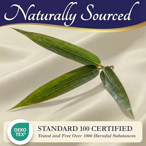 Image of DECOLURE 100% Viscose Derived from Bamboo Sheets Twin Size - Luxury 3 Pc Naturally Cooling Sheets, Ultra Soft Bed Set - Deep 17 inch Pockets, Durable Double Stitching, Oeko Tex Standard (Creme)