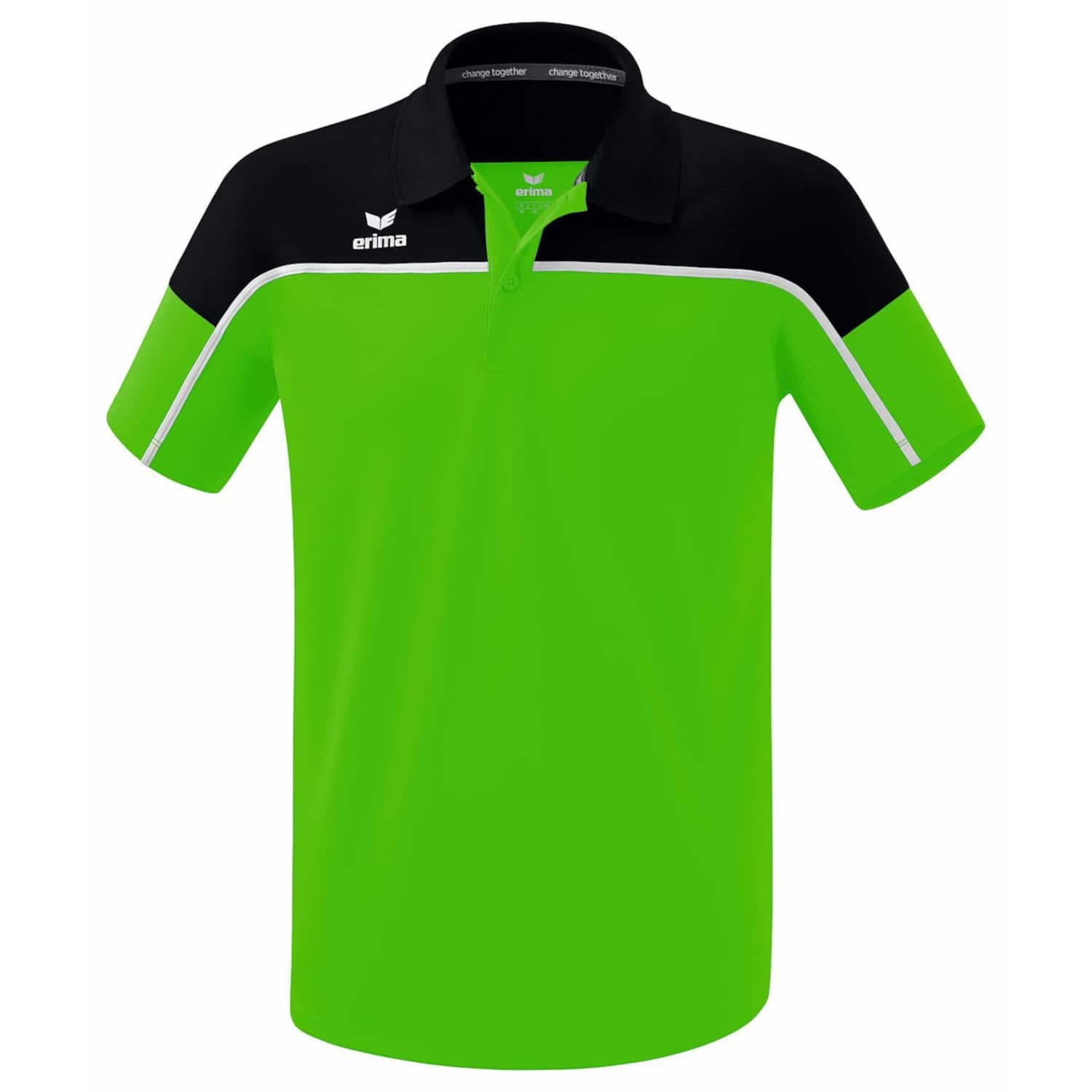 Erima Men's „Change Polo Shirt, Green/Black/White, L