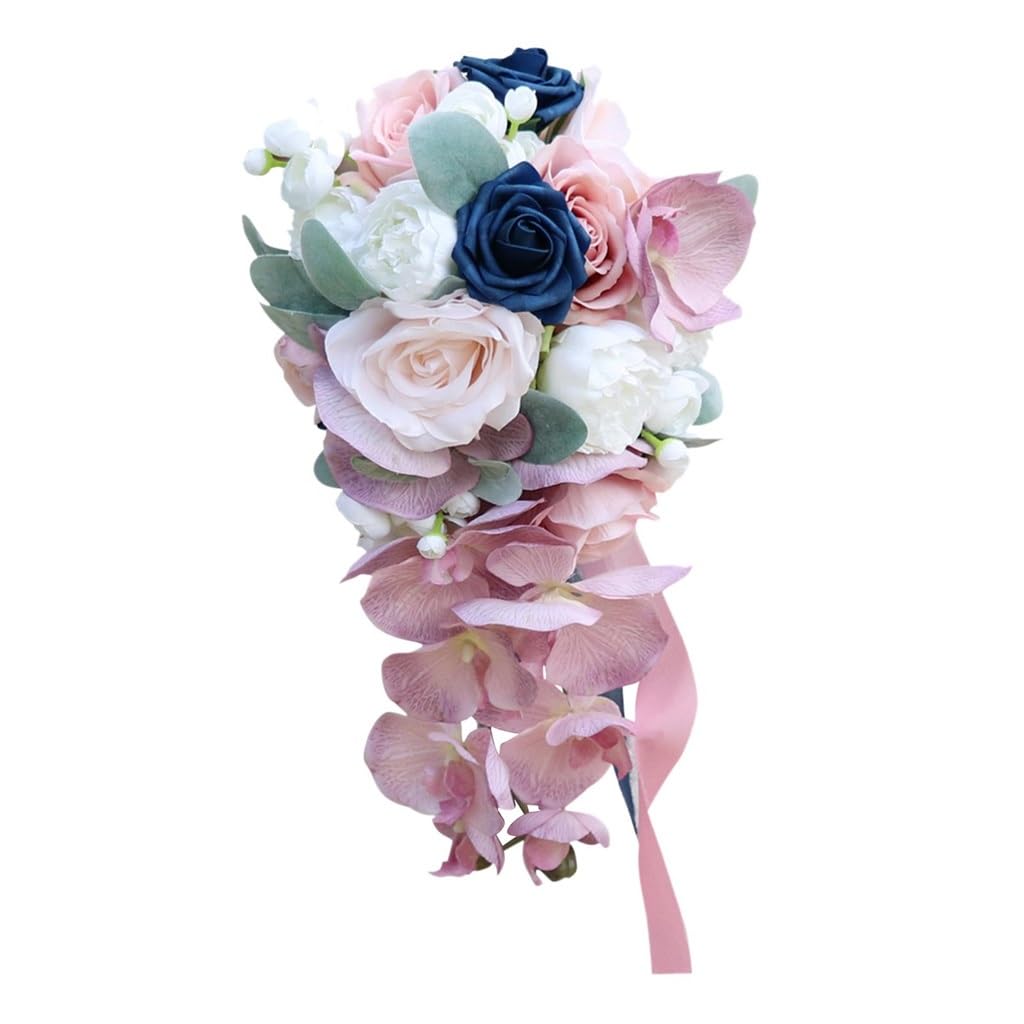 JFDBGU Sposa Matrimonio Holding Bouquet Decorazione Arrangiamenti Centrotavola di Fiori da Damigella d'Onore