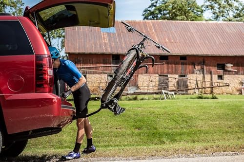 Saris SuperClamp EX 2-Bike Hitch Rack &ndash; Lightweight Platform Bike Carrier for Car, SUV, Truck &ndash; Tilting Design, Secure Wheel Clamping, Fits Road, Mountain, E-Bikes &ndash; 1.25" and 2" Hitch Receiver
