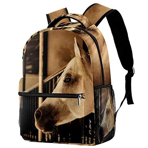 Sac à dos de voyage cheval pour ranger gourde et cahiers sans effort