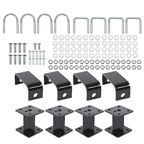 PIT66 Kit de elevación completo de bloque de 4 pulgadas compatible con neumáticos eléctricos EZGO Marathon de 22 pulgadas (con rueda de desplazamiento) 1975-1993