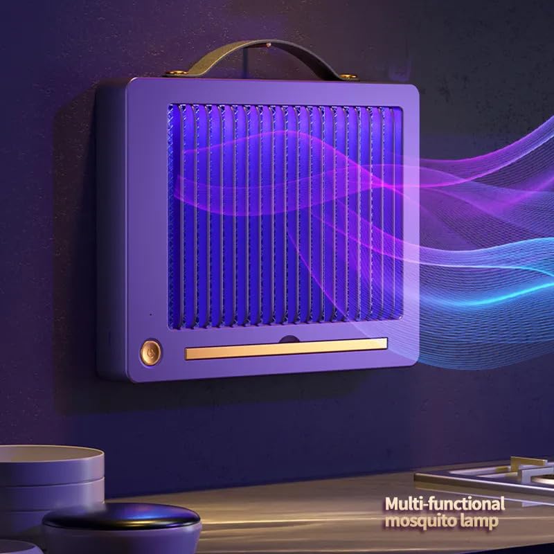 Image of Owme USB UV Mosquito Killer Lamp - Indoor Bug Zapper Trap with Quiet Fan Suction, Chemical-Free Mosquito Catcher for Home, Bedroom, Office & Kitchen (Aspect)