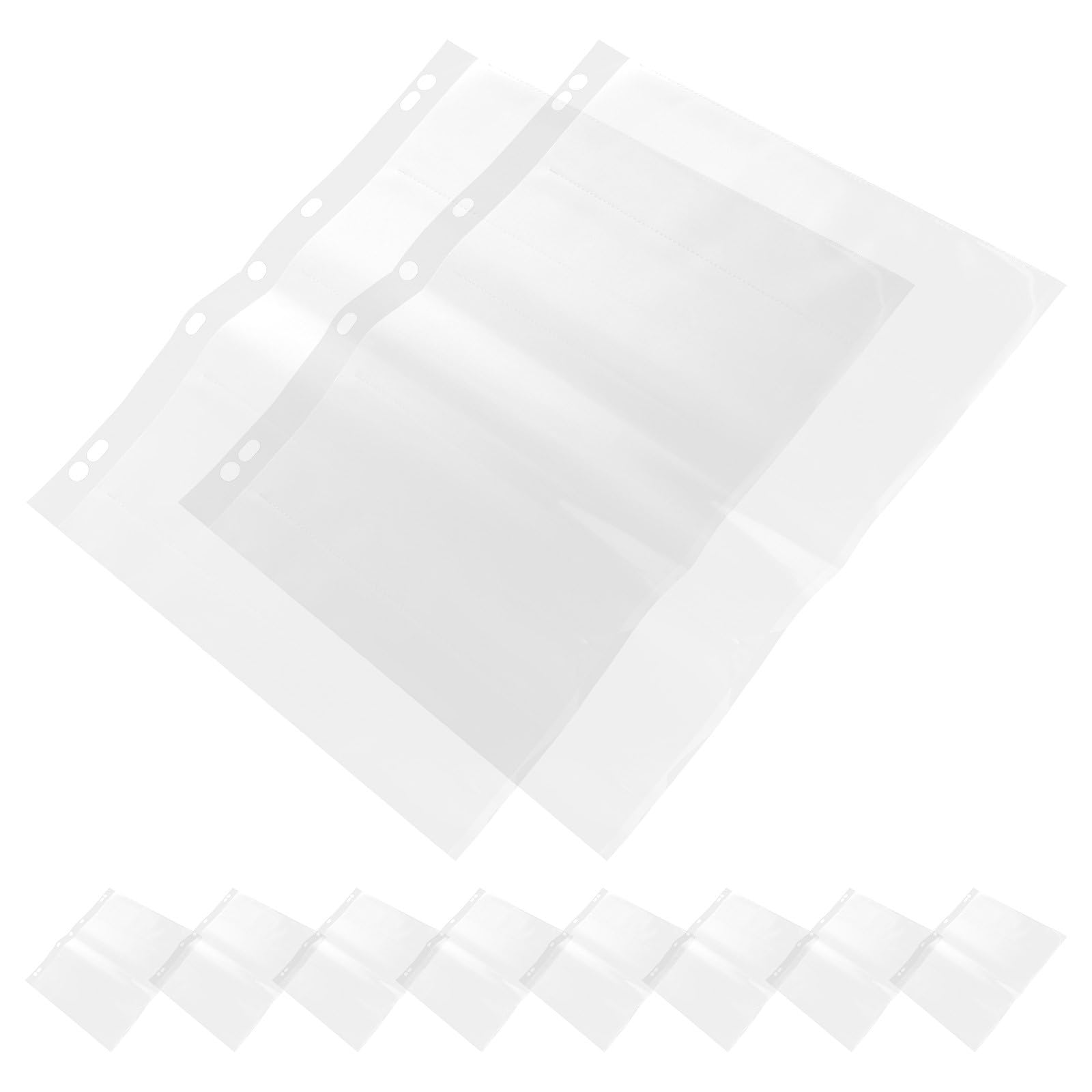 BESPORTBLE 10 Pochettes Étanches pour Négatifs de Film Format 120 avec 120 Trous Protections en Polyéthylène Résistantes à la Poussière Compatibles Classeurs pour Organisation Photos et