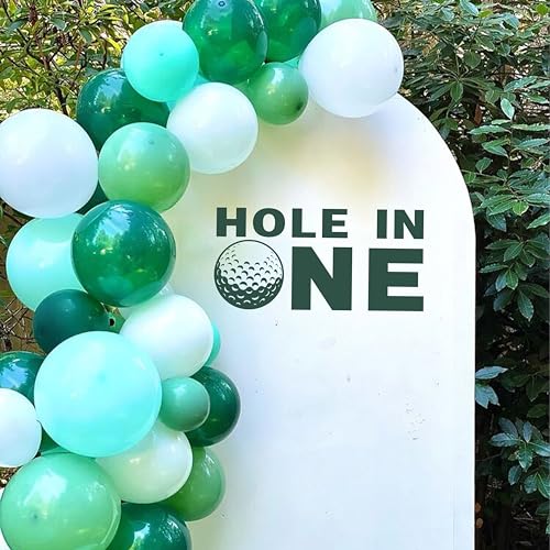 Stickers para primer cumpleaños tema golf verde