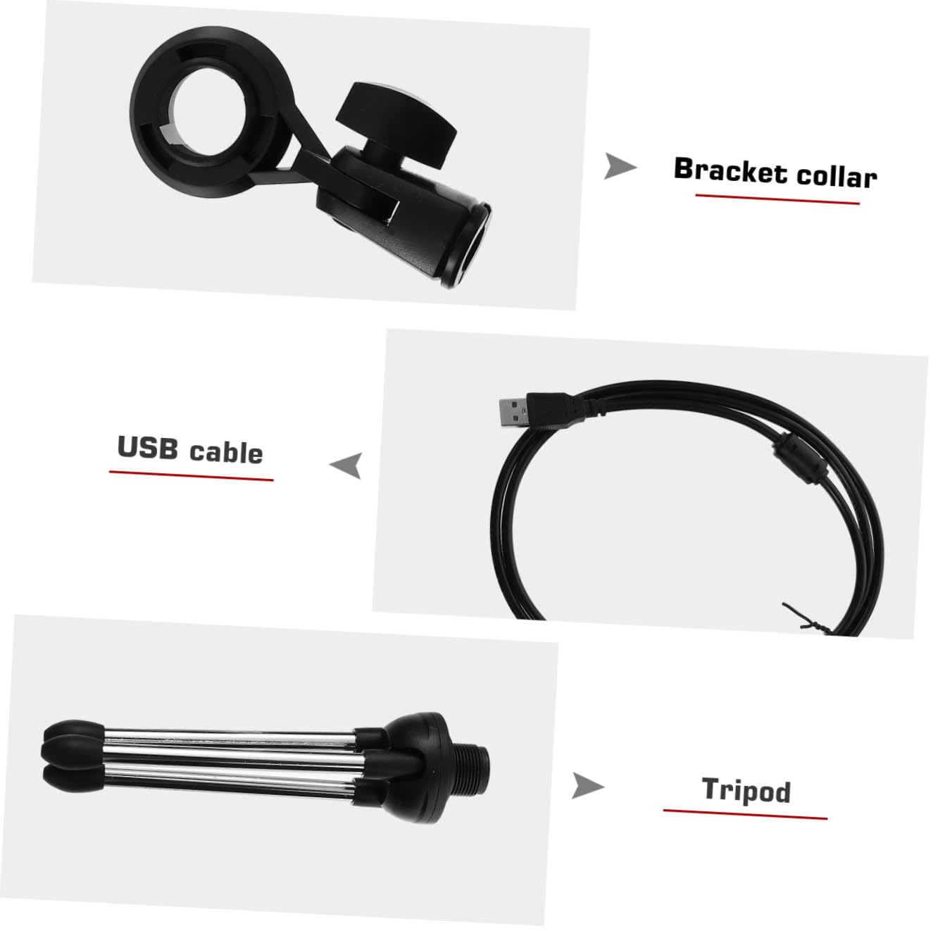 Micrófono de Condensador USB Negro Cardioide de Aleación para Grabación